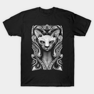 SPHINX CAT ORNAMENTAL DESIGN T-Shirt